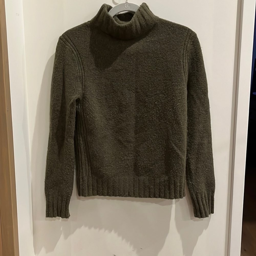 Olive green j. Crew turtleneck